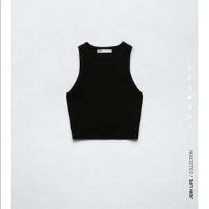 ZARA knit crop top